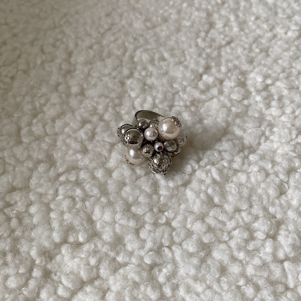 Pearl and Metal Ring